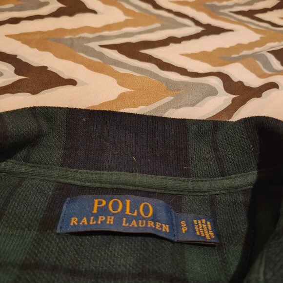 Pull Ralph Lauren Half zip vintage à carreaux Homme Taille S - Picture 6 of 6